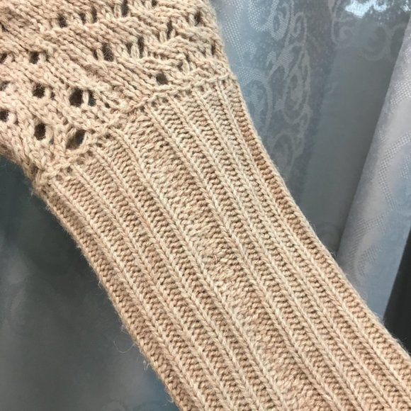 Dolman Batwing Sleeve Crochet & Knit Cardigan NWOT - Picture 16 of 16